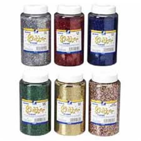 Pacon Sparkling Crystals Glitter- 16 Oz- Red PAC91740